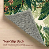 Earthy Toned Tropical Print(Green)
