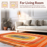 Eclectic Rainbow Abstract Design(Orange)
