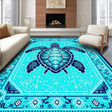 Vibrant Teal Nautical Motif(Blue)