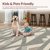 Artisan Crafted Diamond Motif(Beige)