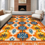 Lively Orange and Blue Funky Design(Orange)