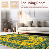 Whimsical Floral Medallion Delight(Yellow)