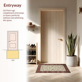 Chic Geometric Tiled Arrangement(Red)