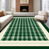 Sophisticated Cream and Gray Plaid(Green)