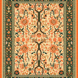 Colorful Floral Python Design(Beige)