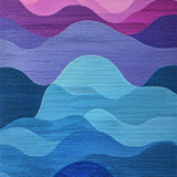 Modern Ombre Purple Blue(Blue)