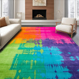 Playful Shaggy Rainbow Color Splash(Pink)