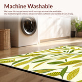 Tropical Leaf Beige Featuring a Vibrant Nature Inspired Design(Ivory)