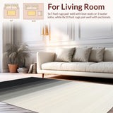 Abstract Gradient Striped Floor Decor(Gray)