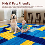 Chic Dynamic Color Block Composition(Blue)