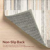 Modern Geometric Stripe beige Area for Versatile Placement(Beige)