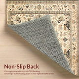 Vintage Medallion Area Beige Brown(Ivory)