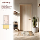 Elegant Rustic Shaggy Texture(Beige)