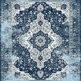 Chic Abstract Symmetrical Elements(Blue)