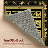 Chic Geometric Gold Accents(Black)