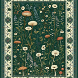 Rustic Butterfly and Flower Design(Green)