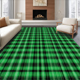Minimalist Layered Checkered Visual(Green)
