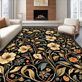 Minimalist Floral Elegance in Black(Black)