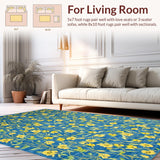 Rustic Blue Floral Elegance(Blue)