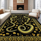 Luxurious Black Snake Motif Design(Black)