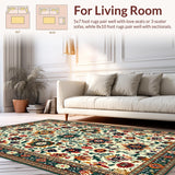 Chic Colorful Retro Motif(Ivory)