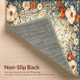 Floral Flame Area Smoke & Beige(Beige)