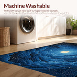 Dreamy Astral Patterned Floor Mat(Blue)