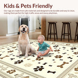 Artistic Subtle Paw Print Elegance(Beige)