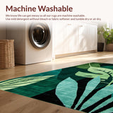 Elegant Tropical Leaf Print(Green)