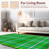 Airy Pastel Toned Plaid Style(Green)