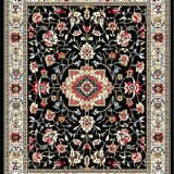 Elegant Monochrome Floral Motif(Black)