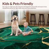 Luxurious Deep Green Tiled Motif(Green)