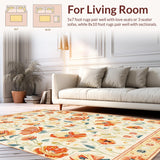 Dynamic Colorful Leafy Design(Beige)