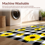 Whimsical Yellow Floral(Black)