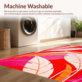 Artful Geometric Leaf Arrangement(Red)