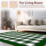 Artful Green and White Tartan Style(Black)