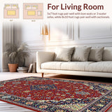 Elegant Linear Trellis in Tones(Red)