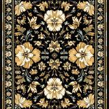 Contemporary Floral Motif(Black)