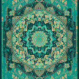 Distressed Boho Chic Forest Green(Green)