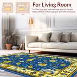 Playful Brightly Colored Ogee Style(Blue)