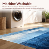 Aquatic Ombre Gradient Wash Modern Art(Blue)