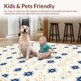 Geometric Star Motif in Pastel(White)
