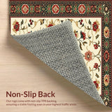 Rustic Farmhouse Kitchen Area with Charming Rooster & Floral Print(Beige)