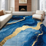 Artful Swirling Marble Effect(Blue)