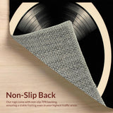Retro Inspired Circular Music Motif(Black)