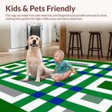 Trendy Minimalist Green Checker Theme(Green)