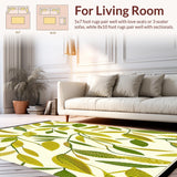 Tropical Leaf Beige Featuring a Vibrant Nature Inspired Design(Ivory)