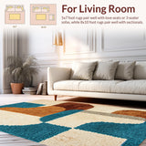 Modern Geometric Cream Area for Contemporary Homes(Beige)