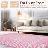 Artistic Abstract Stripe Influence(Pink)