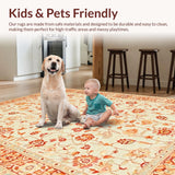 Vintage Distressed Floral Design(Beige)